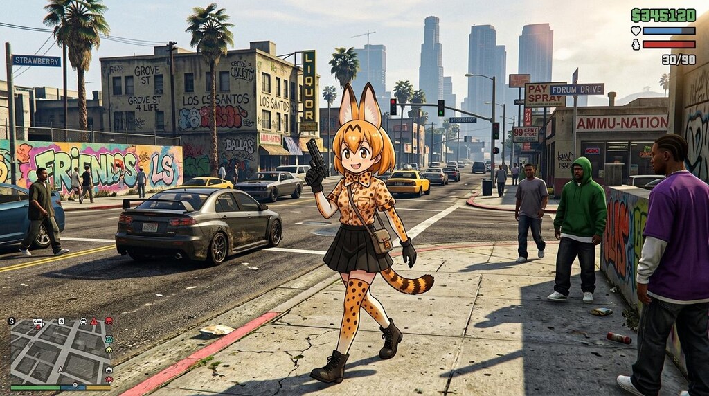 いろんなキャラでGTA＋なにか