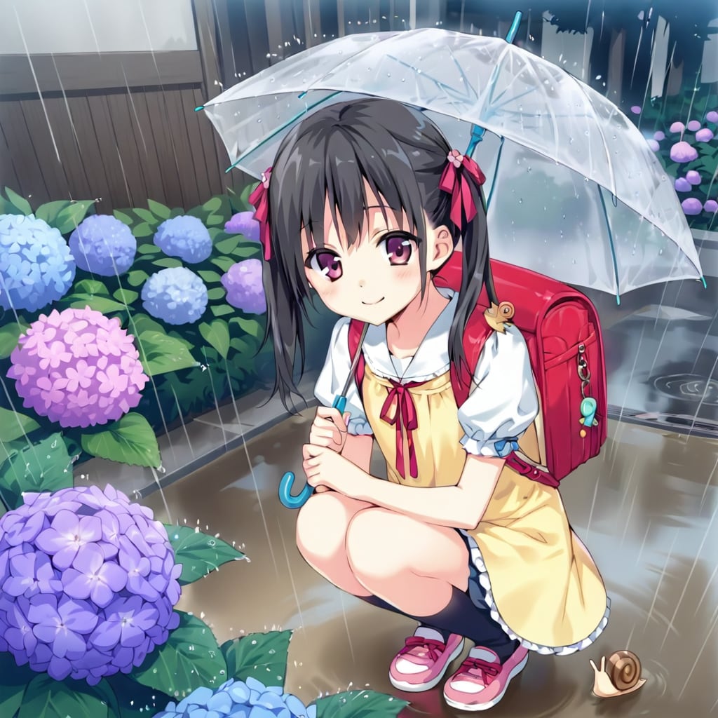 梅雨と紫陽花