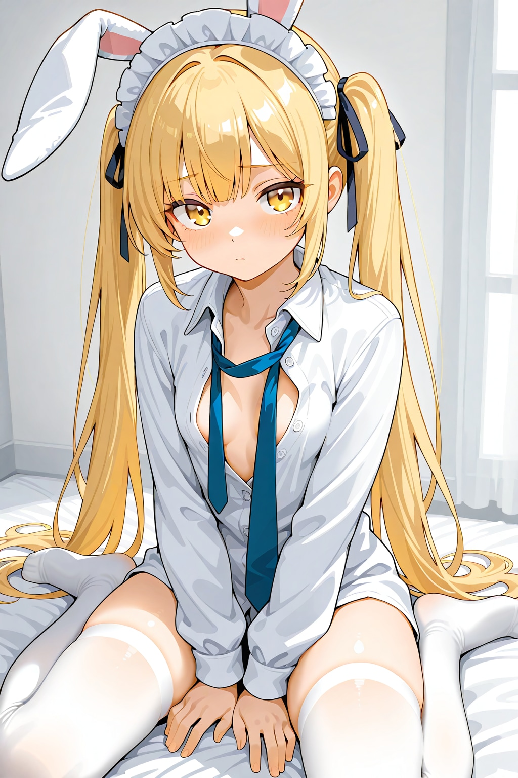 ワイシャツ兎メイド