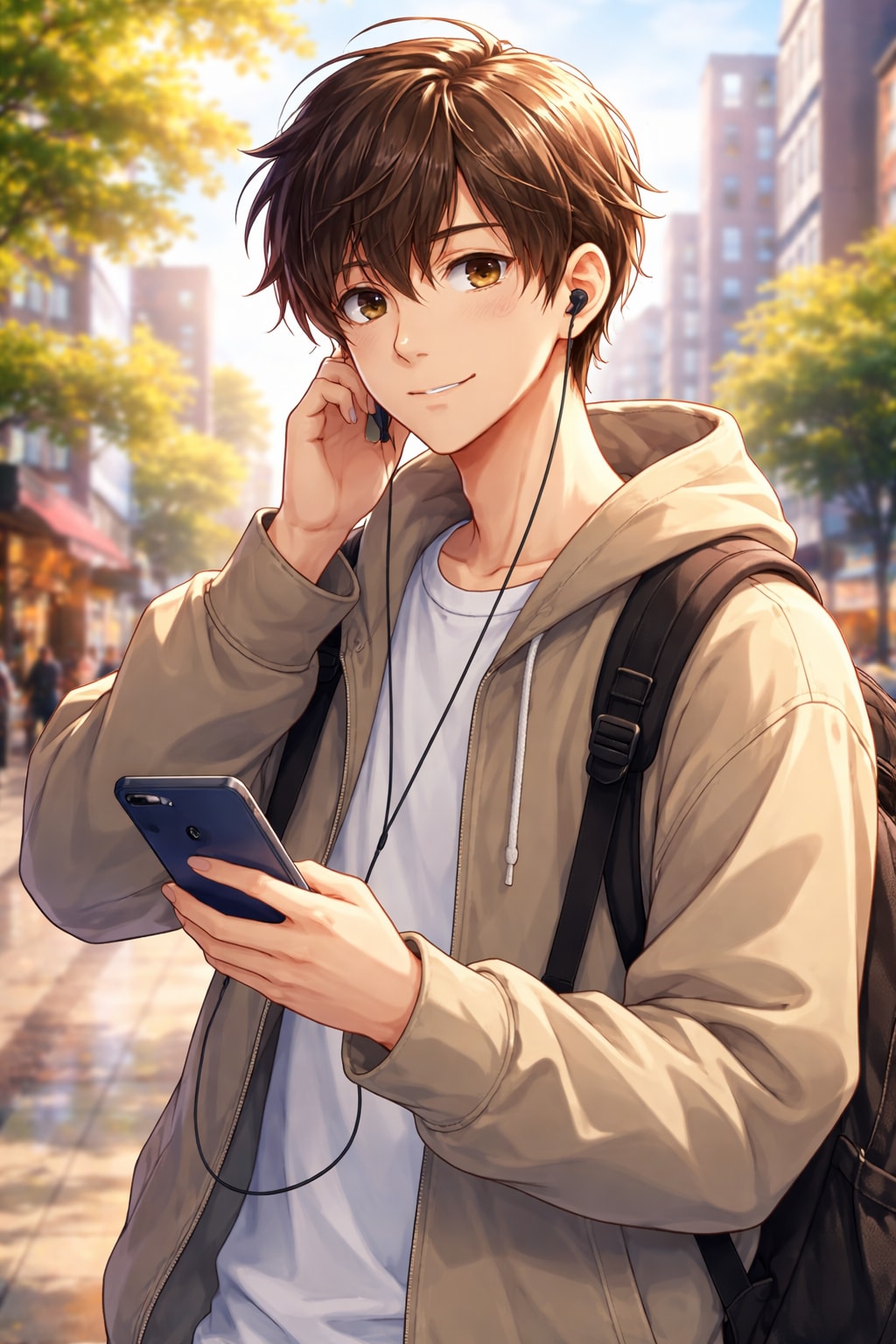 スマホの男性 | の人気AIイラスト・グラビア