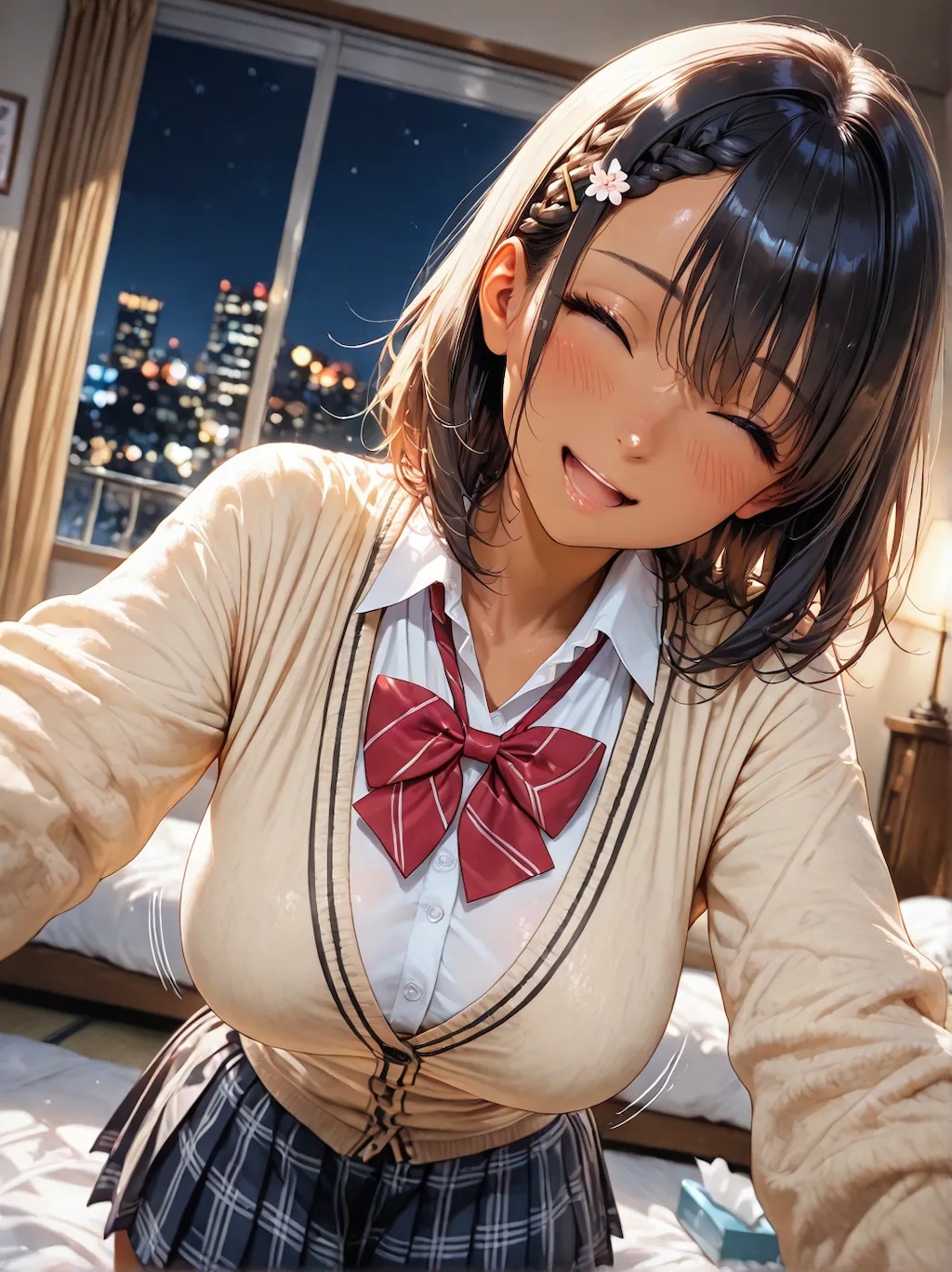 現役ＪＫアイドルのくち💕(制服バージョン)