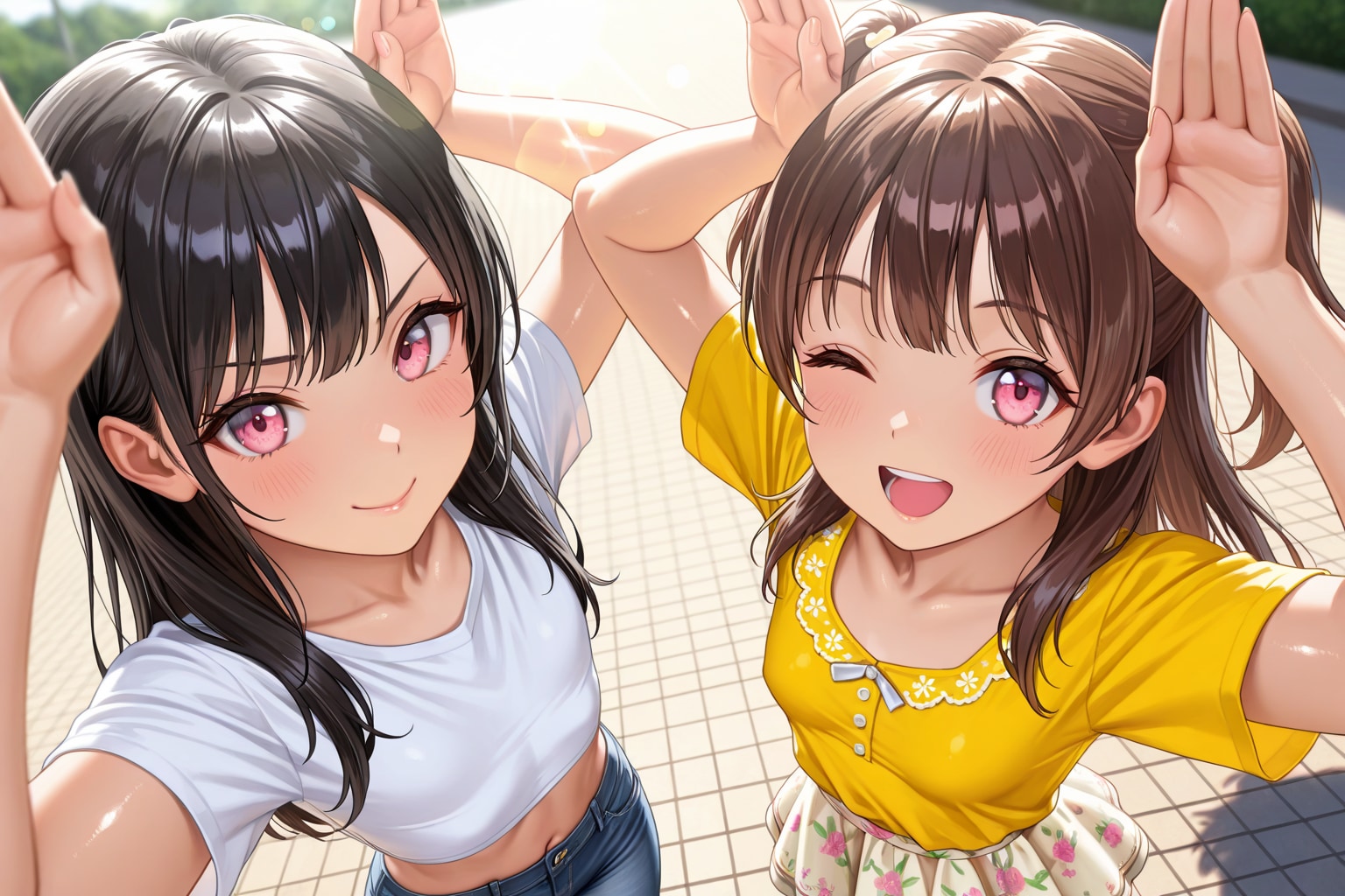 「「おはぴょんっ♪」」 | の人気AIイラスト・グラビア