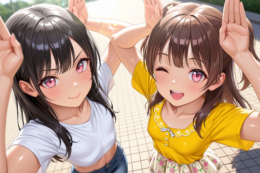 「「おはぴょんっ♪」」