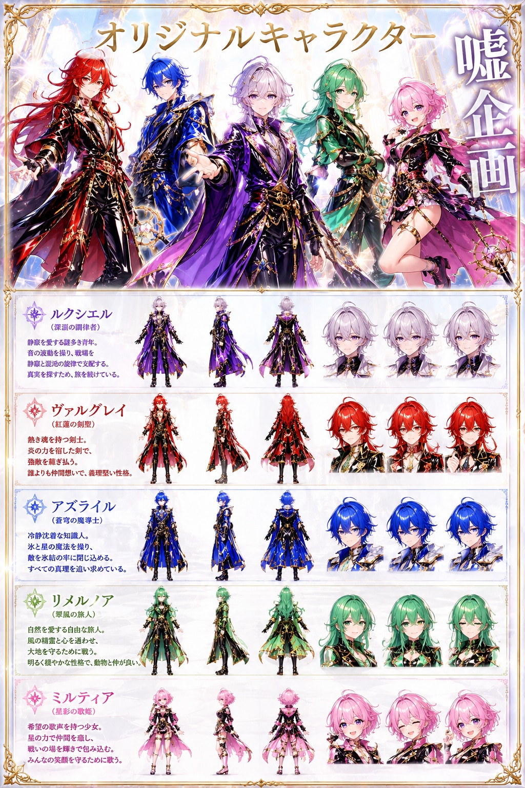 オリジナルキャラ　ファンタジーキャラ