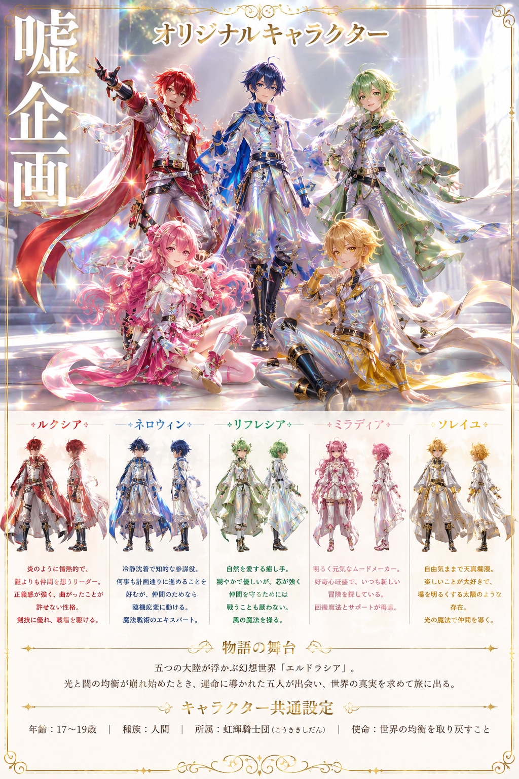 オリジナルキャラ　ファンタジーキャラ