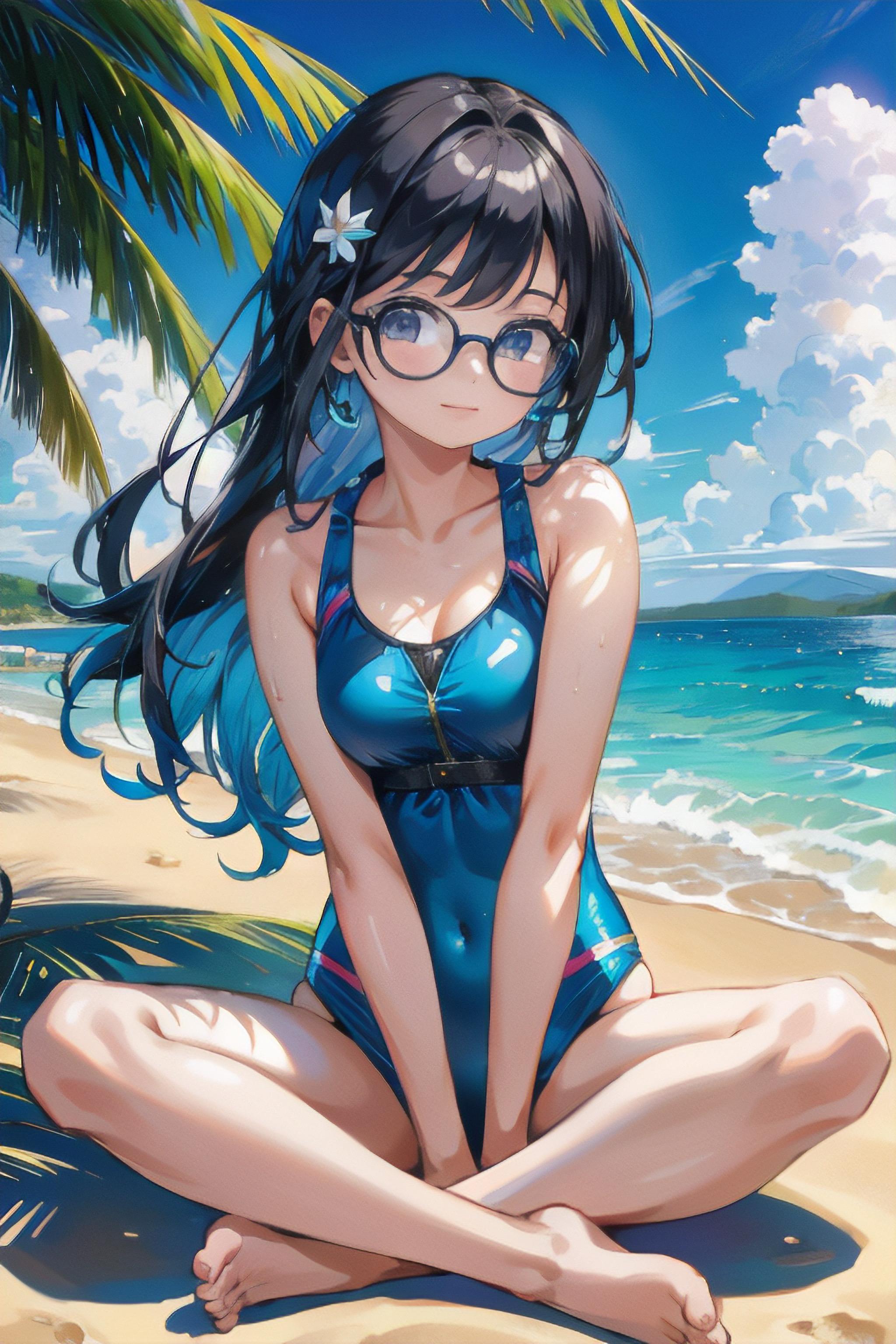 眼鏡女子