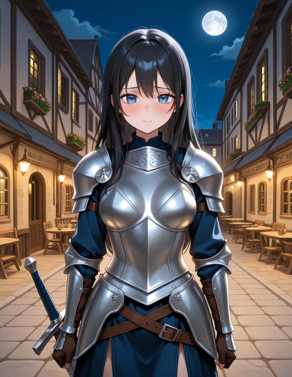 ヨーロッパの街に着いた葵さん