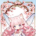 桜のネコミミ妖精ちゃん 2枚目