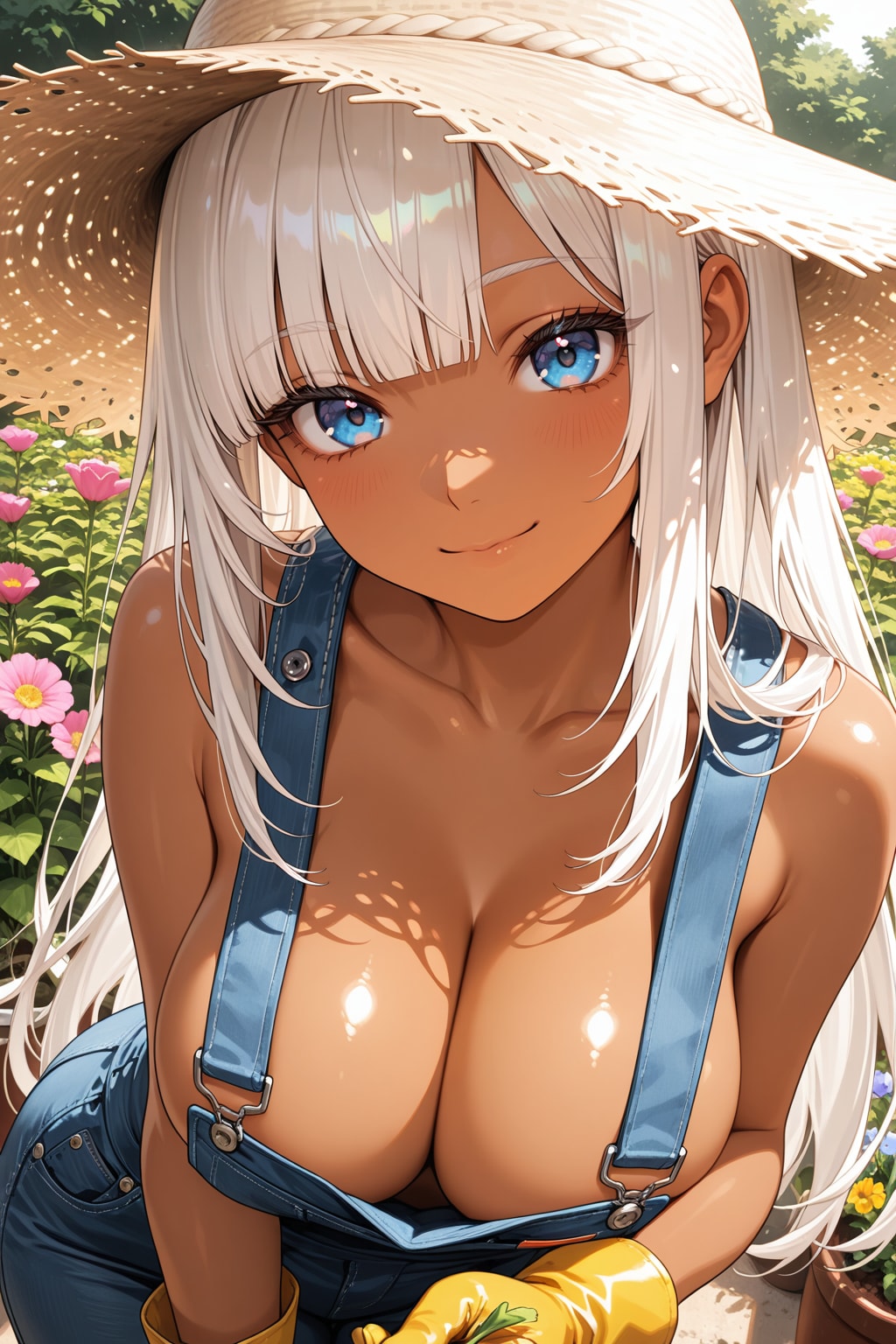 私の育てたお花、案内してあげようか？