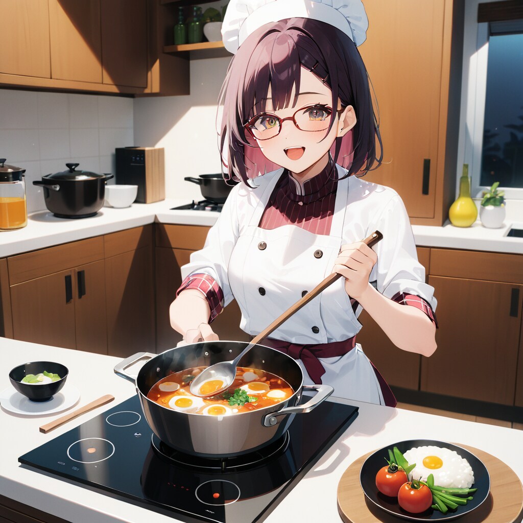メガネっ子シェフ