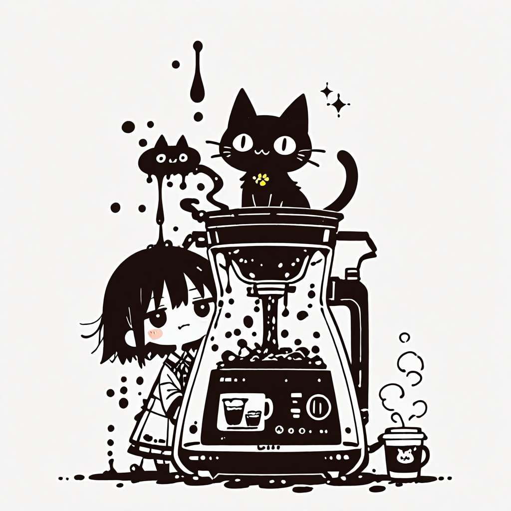 クロネコーヒー | の人気AIイラスト・グラビア