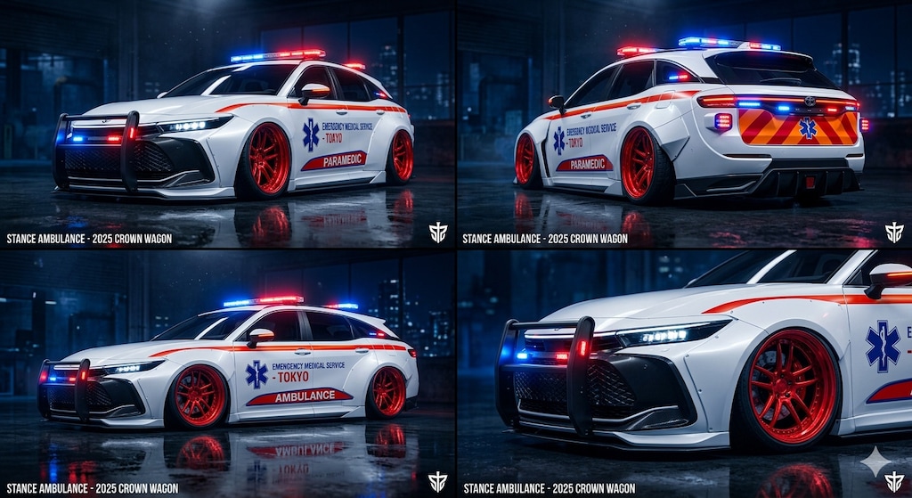 クラウンエステート救急車のドリ車