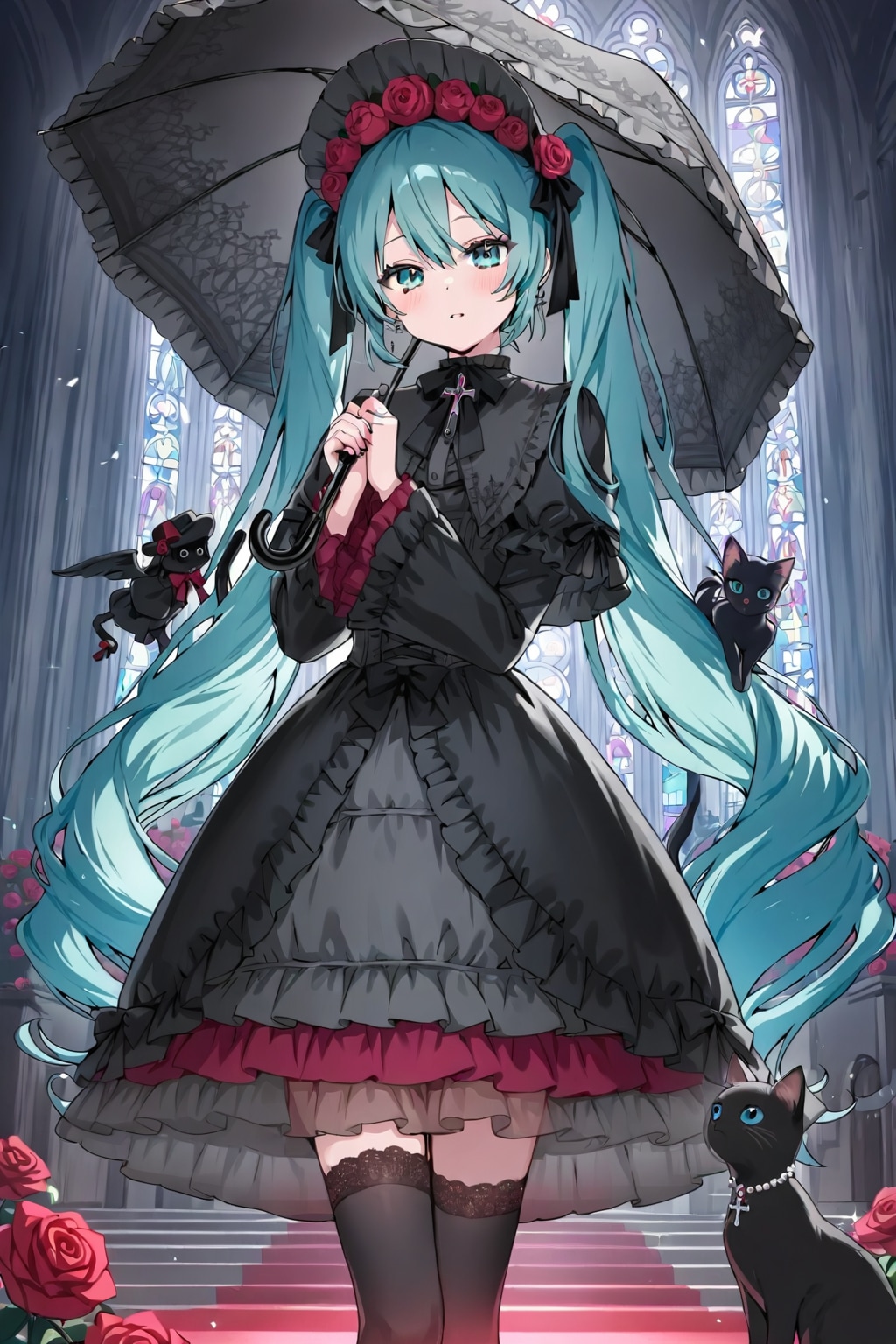 LILAC 初音ミク　ゴスロリ カウボーイショット