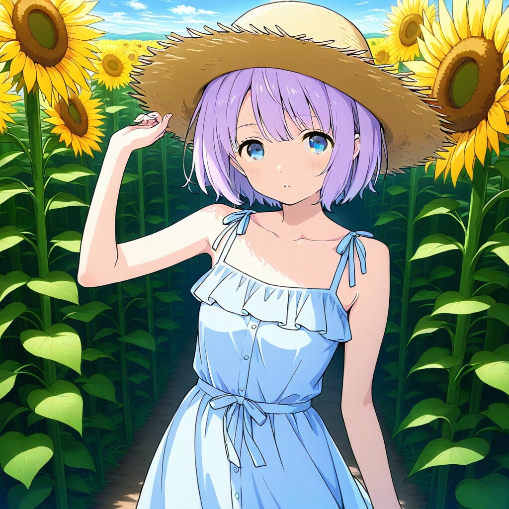 麦わら帽子の少女