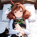 猫と一緒に昼寝ネイチャさん 2枚目