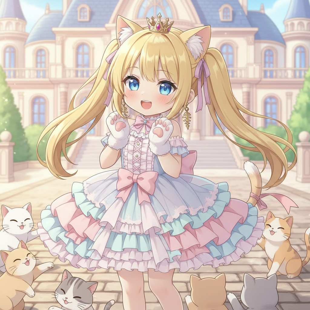 金ツイにゃん。猫姫