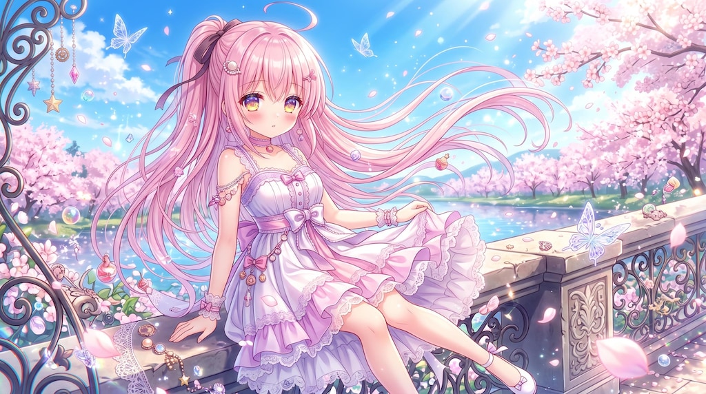 春風に舞う光の少女