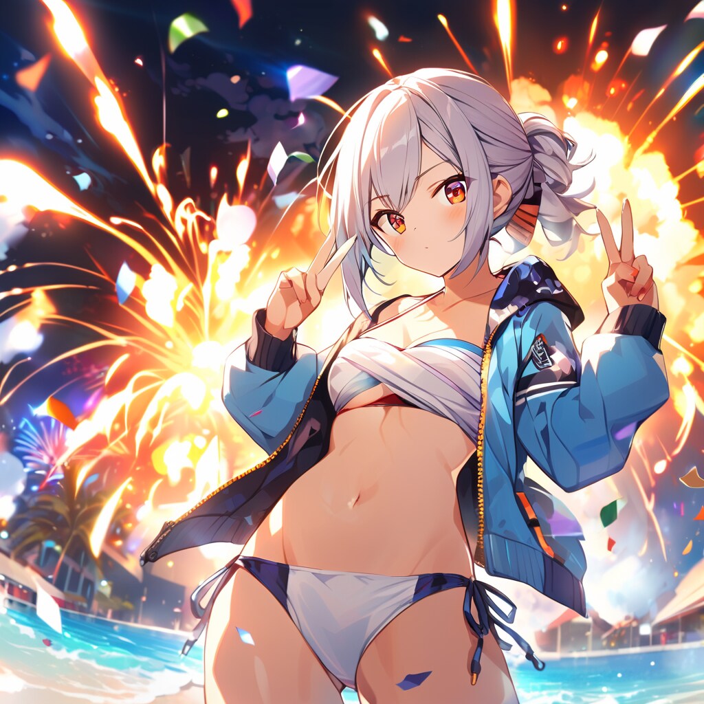 爆発で祝ってみる