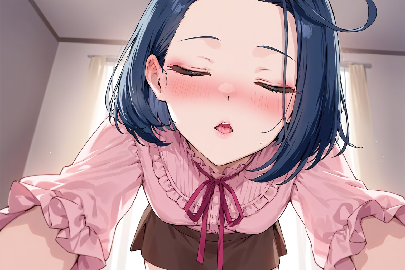 起きたらキス待ちをしていた代理ちゃん