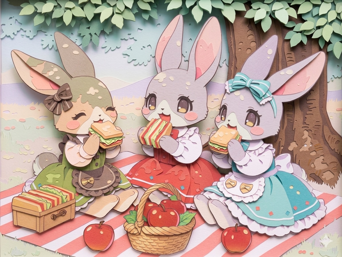 パステルピクニック | の人気AIイラスト・グラビア