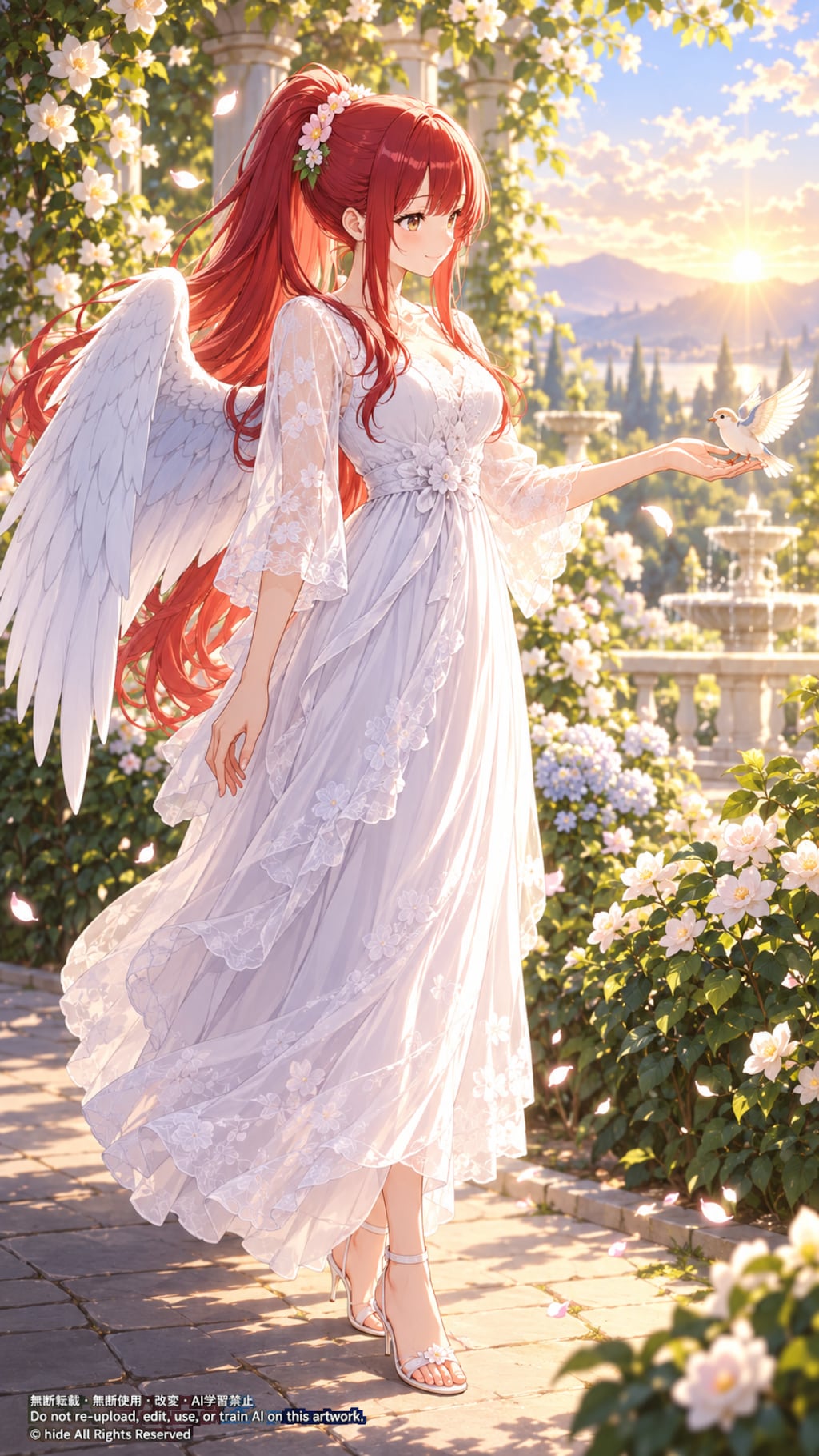 🌼 ミカエルさん、花の中で