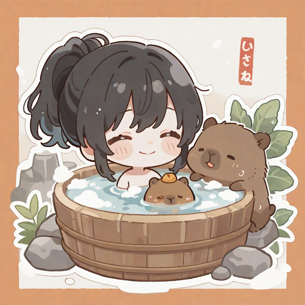 カピバラさんと一緒に