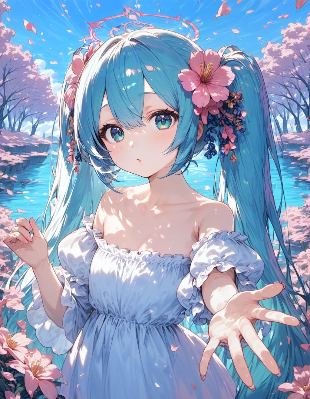 Blue Spring Invitation