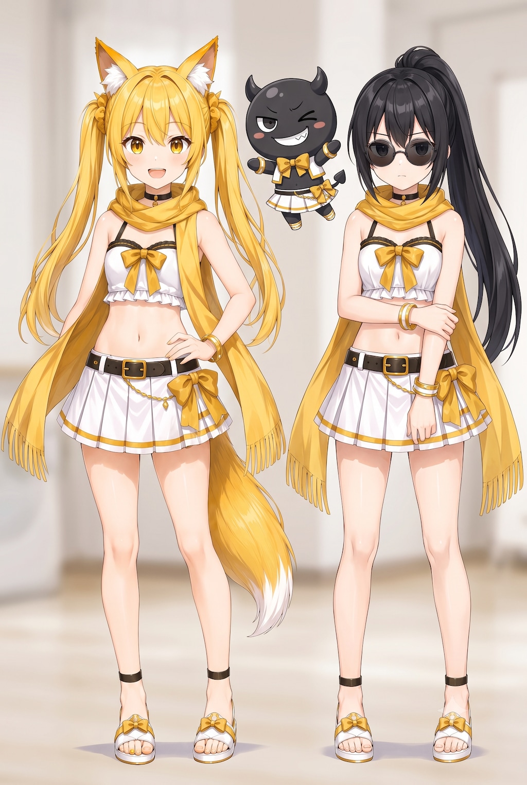 No.136 黒ぽにちゃんとくろほうくん（chiffonneさん）