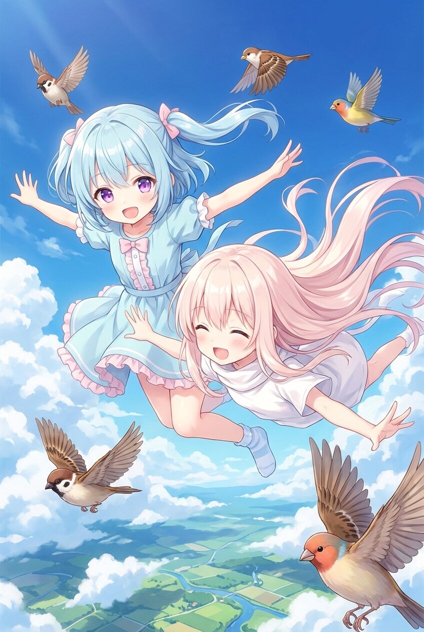 鳥さんと空飛んでみたよ