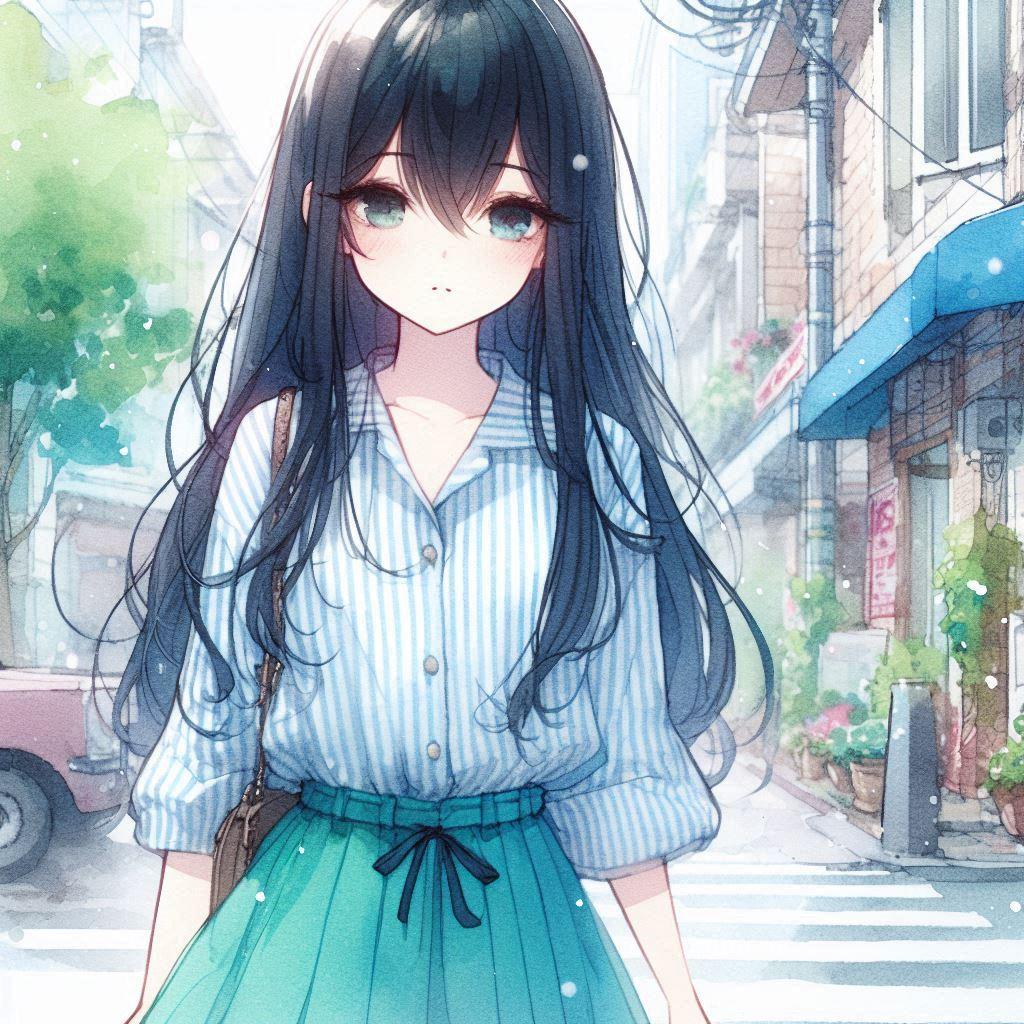 黒髪美少女 | の人気AIイラスト・グラビア