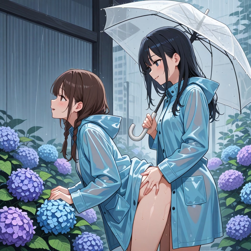 雨の日に