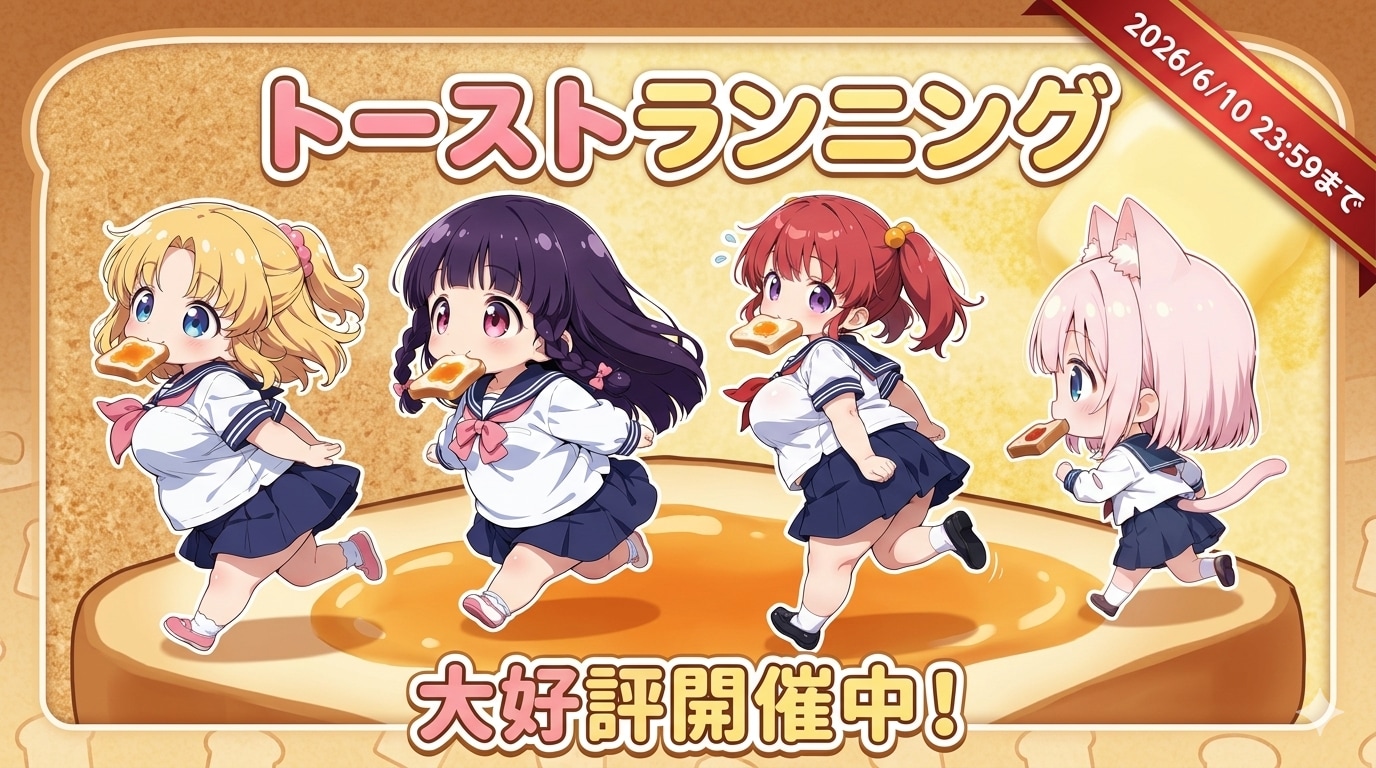 トーストランニング！大好評開催中！