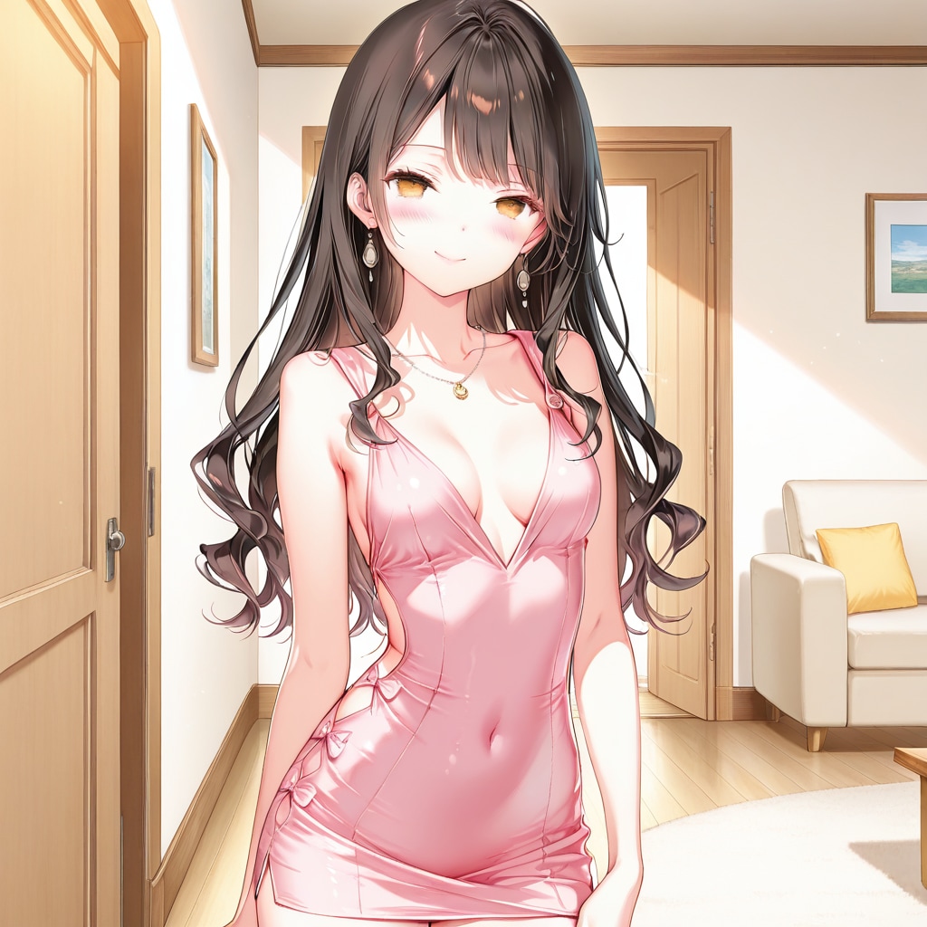 休日にこれから男の子が家に来るのを待つお母さん