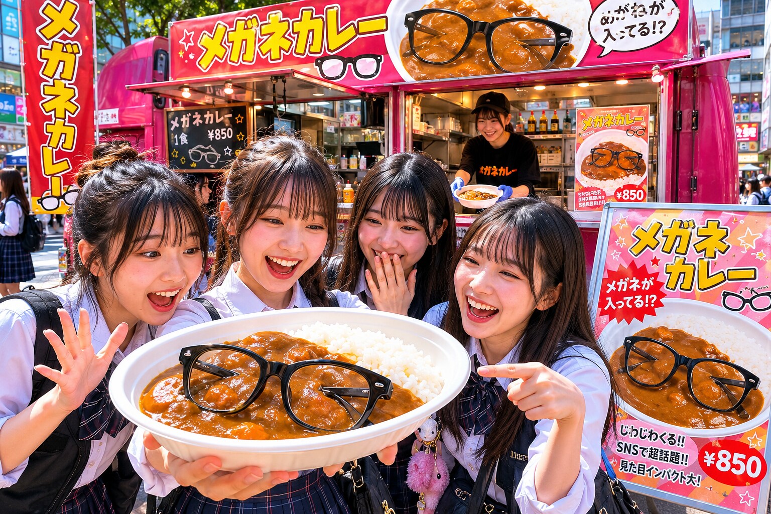 メガネカレーフードトラック