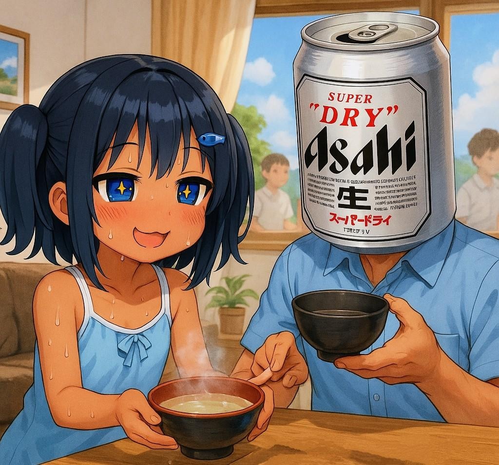 塩だけのお吸い物を作っているこなつちゃん