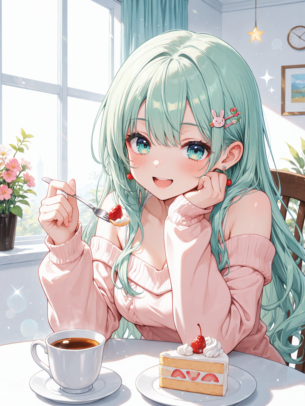 スイーツ🍓に癒される初香ちゃん