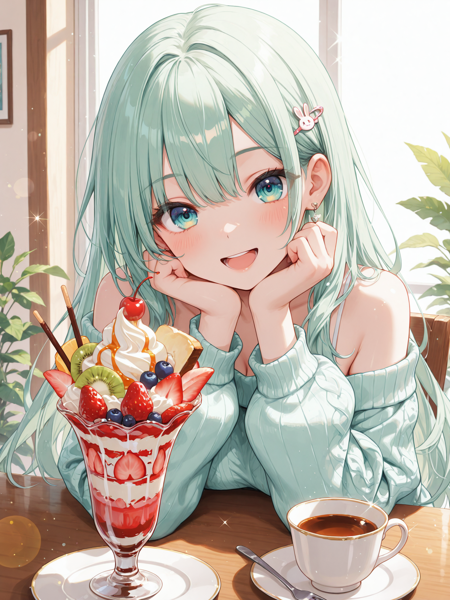スイーツ🍓に癒される初香ちゃん | の人気AIイラスト・グラビア
