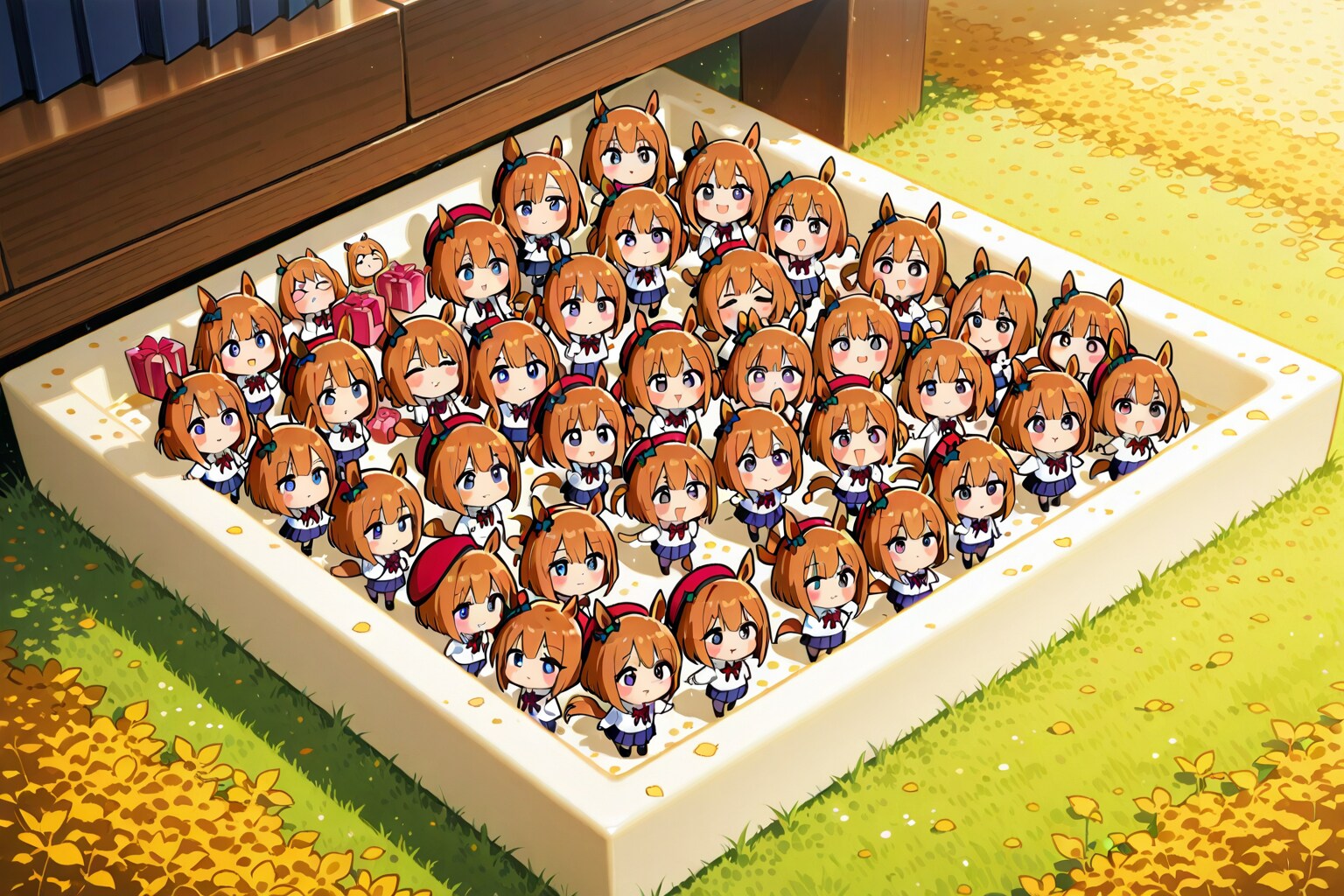 あぁ-、(((Gift box))),これに入ってた！。 | の人気AIイラスト・グラビア