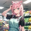 街の気になる店員さん✨猫耳マートのミクちゃん🛒🐱✨ 2枚目