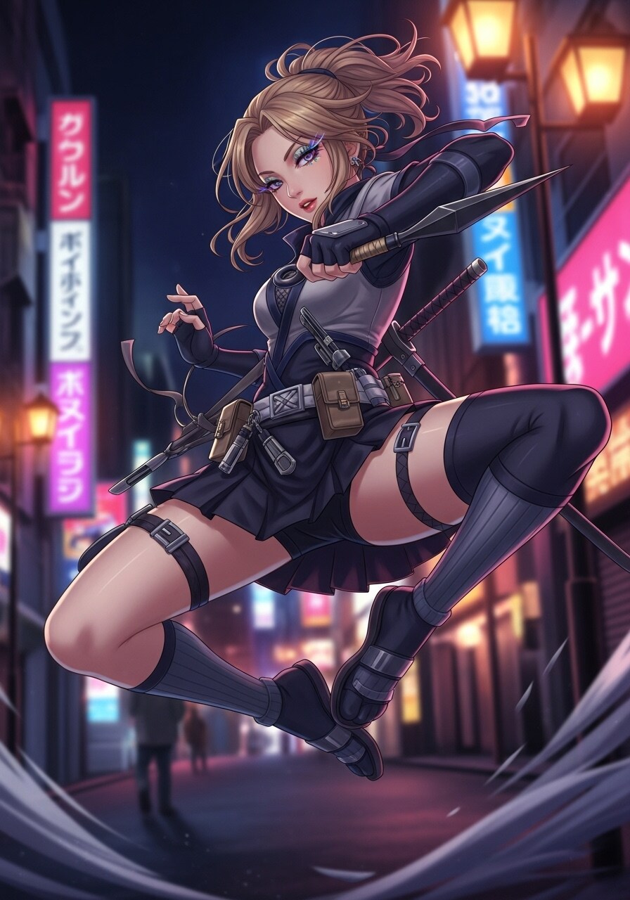 ギャル×忍者 | の人気AIイラスト・グラビア