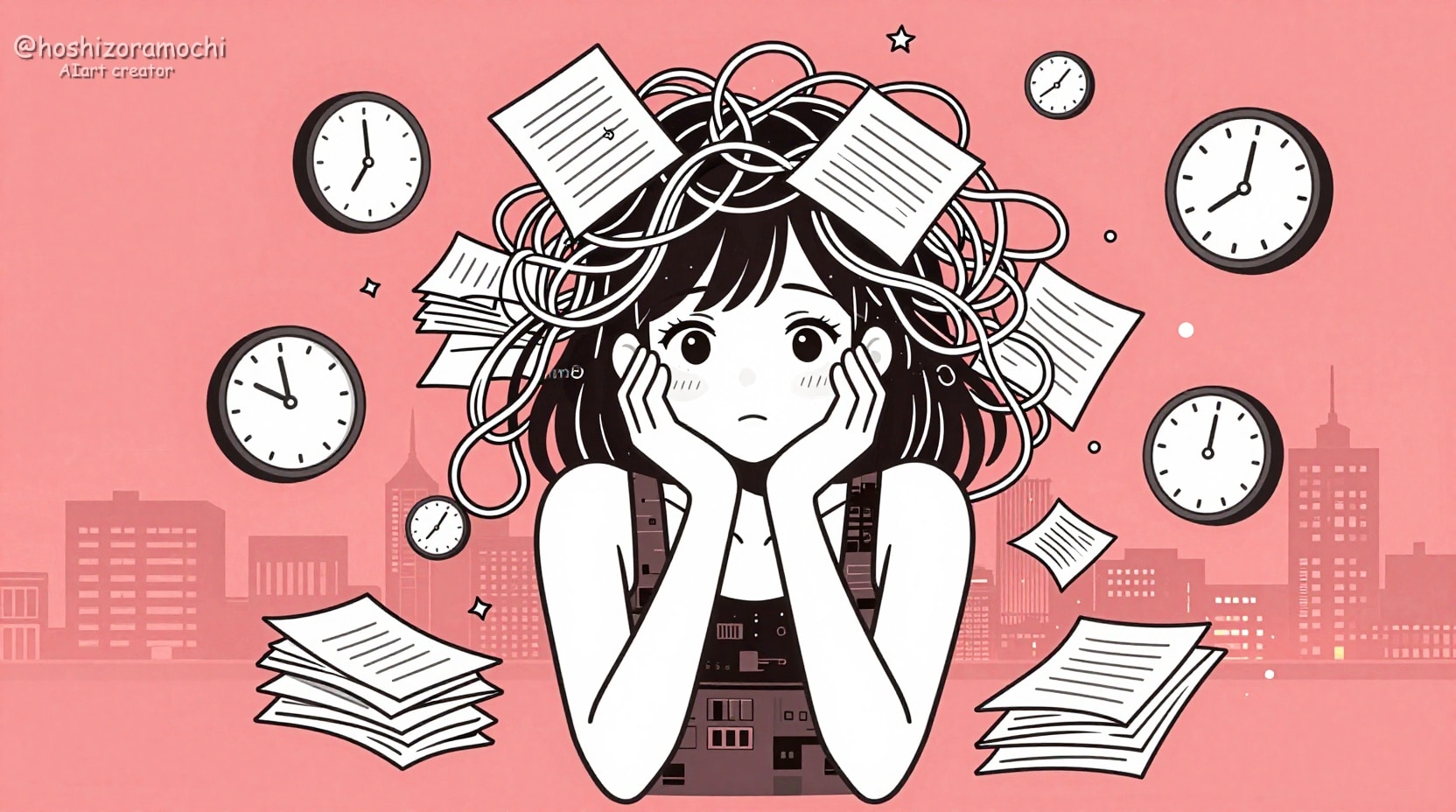 「あれもこれも」でパンク寸前の脳内 | の人気AIイラスト・グラビア