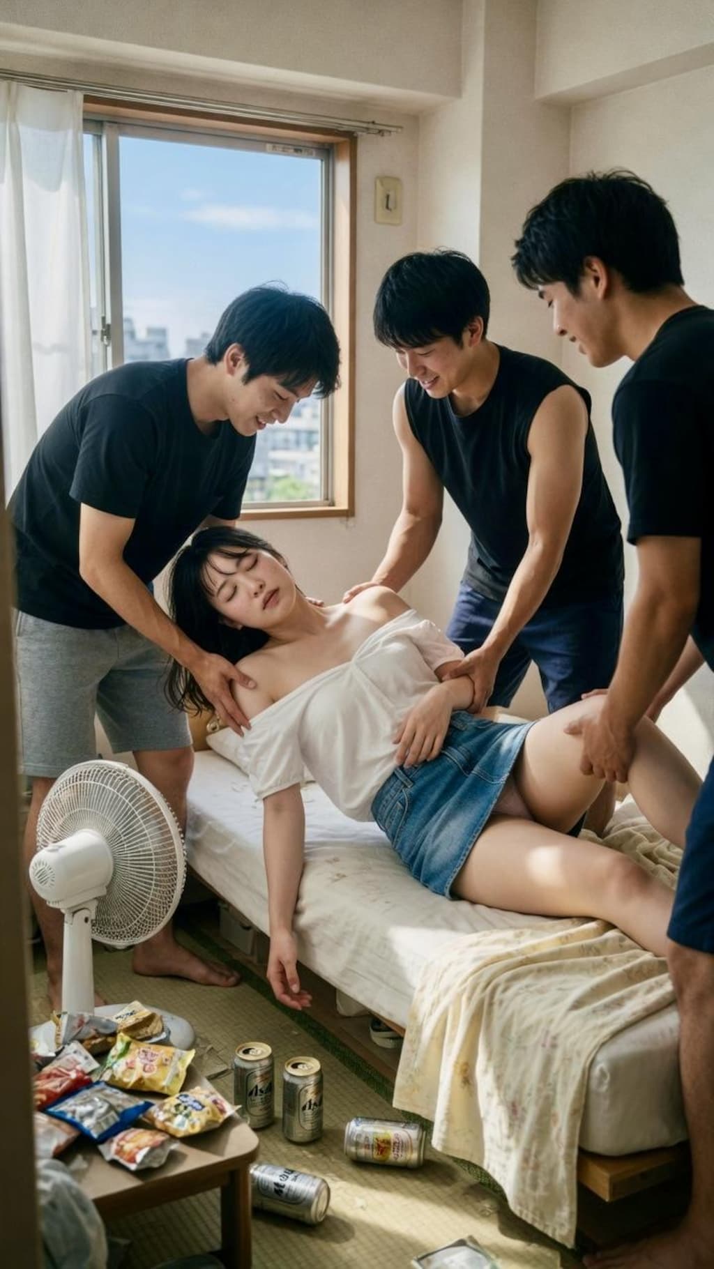 寝ている女性1