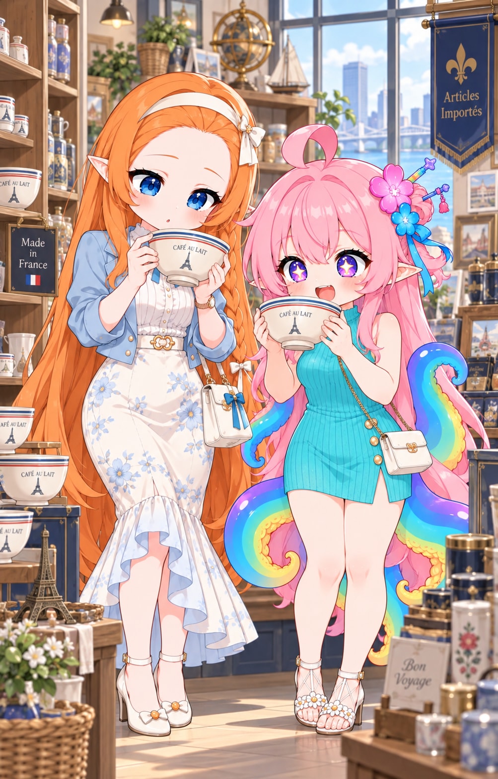 輸入雑貨店の二人 | の人気AIイラスト・グラビア
