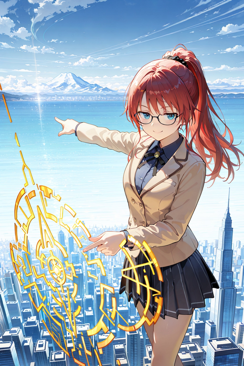 ラノベの表紙風ジト目先生 Y916