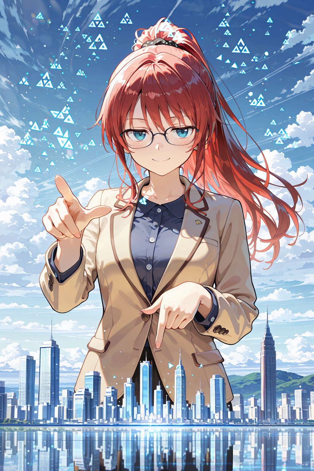 ラノベの表紙風ジト目先生 Y916