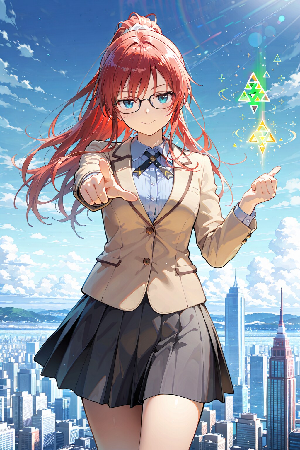 ラノベの表紙風ジト目先生 Y916