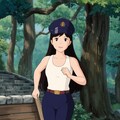 かっこかわいい婦警姫神英梨菜の公園ランニング　ジブリスタイル 12枚目