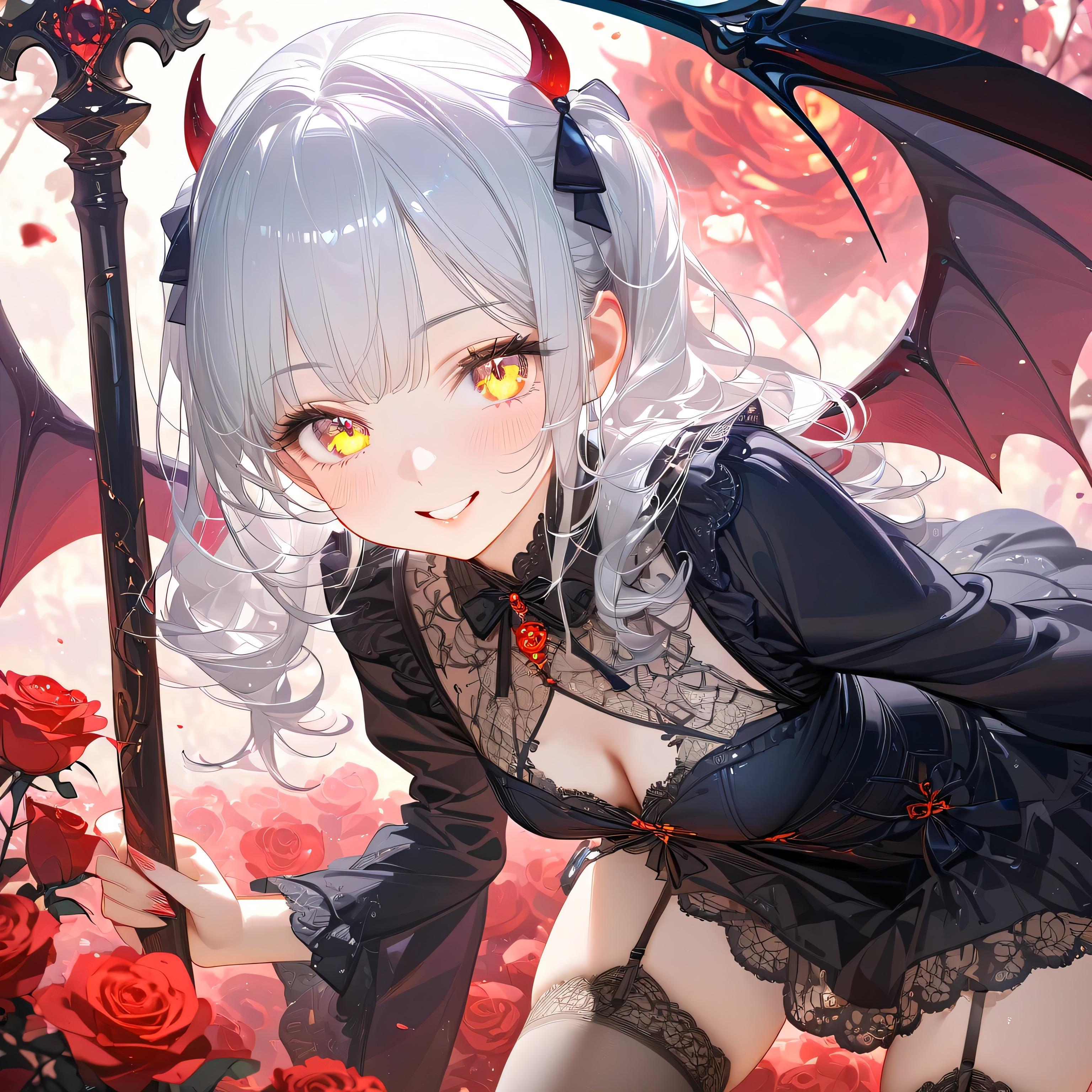 私と遊ぼうよ♪　〜プチデビルの誘惑〜 | の人気AIイラスト・グラビア