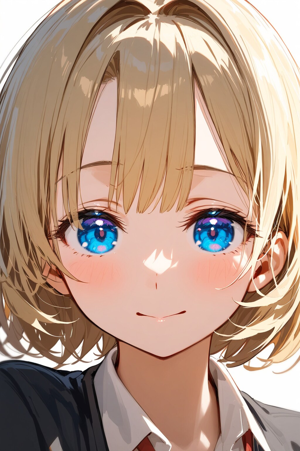 金髪少女の顔アップ！