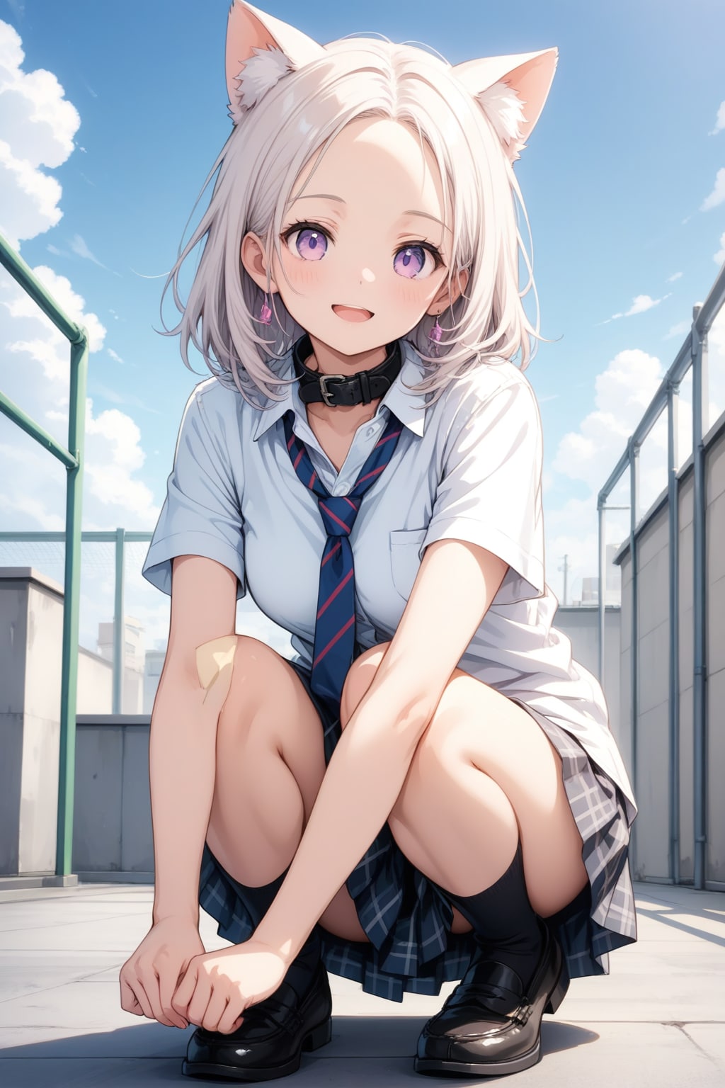 猫耳制服JK(LARIMAR) | の人気AIイラスト・グラビア